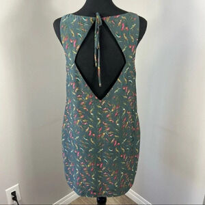 UO  Kimchi Blue Parrot Bird Shift Artsy Dress